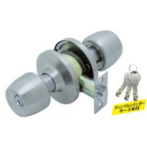 ドアノブ トイレ 浴室錠 FUKI 円筒錠 TLH-60 バックセット60mm : かぎ