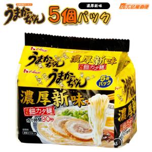 ラーメン うまかっちゃん 濃厚新味 5個パック 九州 ハウス食品