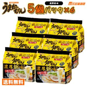 ラーメン うまかっちゃん 濃厚新味 1ケース(5個パック×6個入) 九州　ハウス食品