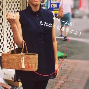 高級アタバッグ バリ島直輸入 カゴバッグ バリ...の詳細画像4