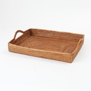 丸型蓋付バスケット アタ雑貨 バリ島 エスニックインテリア 収納かご