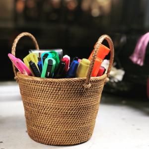 アタ雑貨 バリ島 エスニックインテリア 収納かご 収納バスケット