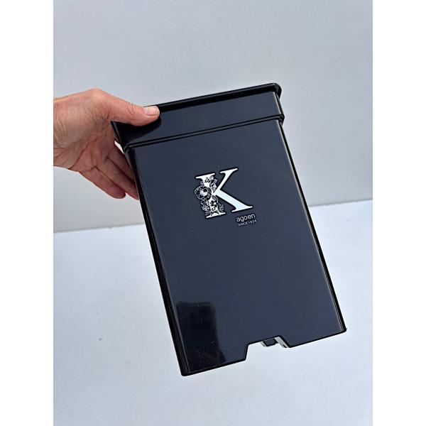 プラスチック　６号角鉢（ブラック）５個セット