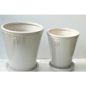 陶器鉢 植木鉢 【白/Mサイズ 5号】 Ros...の詳細画像4