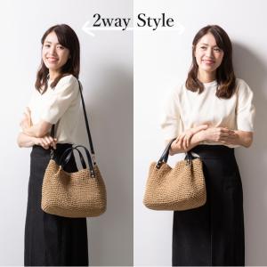 かごバッグ ショルダーバッグ 斜めがけ 2wa...の詳細画像3