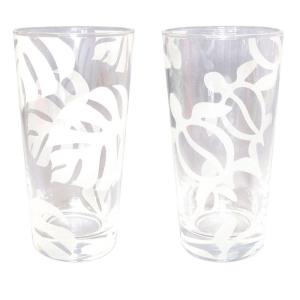 ハワイアングラス 400 ml ホヌ柄とモンステラ柄をご用意 ハワイアン好きに大人気のハワイアングッズ