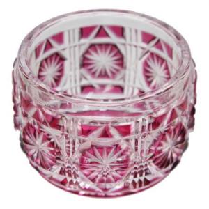 猪口 小 紅 グラス ガラス 酒器 【薩摩切子 鹿児島 伝統工芸品