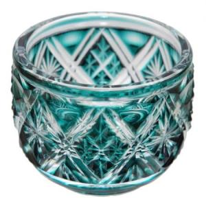 くもの巣 盃 紅 グラス ガラス 酒器 【薩摩切子 鹿児島 伝統工芸品