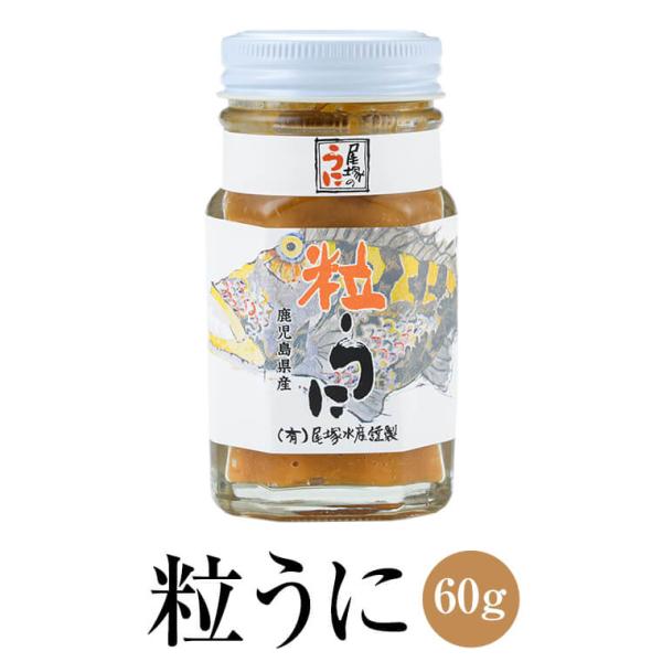 ウニ 手作り 粒うに 60g 瓶詰 加工品 新鮮 鹿児島 濃厚 雲丹 酒の肴 ご飯のお供 尾塚水産 ...