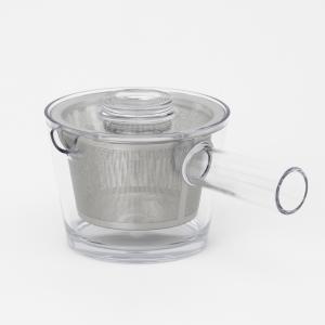 煎茶堂東京「透明急須」 120ml 茶こし付 割れない・熱くない・かさばら