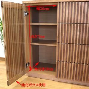 サイドボード 120 キャビネット 和 家具 ...の詳細画像4