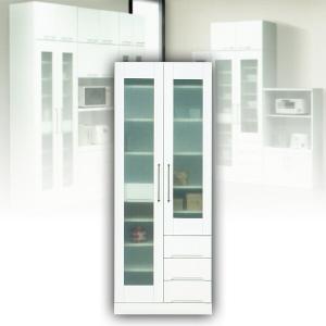 食器棚 マルチボード ７０ ホワイト カップボード 白 フリーボード 北欧