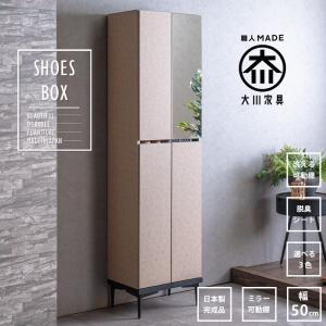 土井インテリヤ工業 シューズボックス 靴箱 下駄箱 ミラー 鏡 玄関