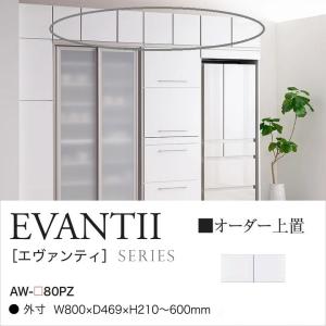 綾野製作所 上置 エヴァンティ 幅60cm 開き板戸 オーダー高さ21-60cm