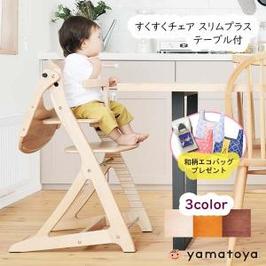 購入特典付 ベビーチェア すくすくチェアスリム プラステーブル