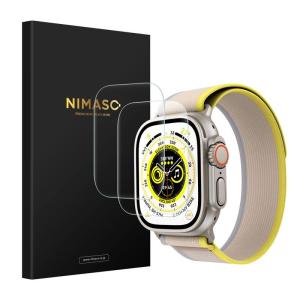 NIMASO ガラスフィルム 49mm Apple Watch Ultra 用 保護フィルム apple watch ultra 49mm