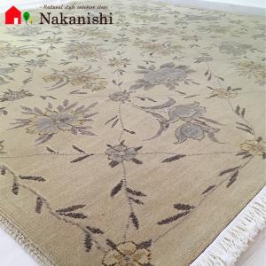 アクセント ラグ 絨毯 カーペット ウール 中国段通 約3畳 約170×246cm