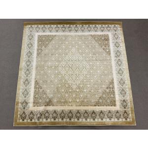 アクセント ラグ 絨毯 カーペット シルク 中...の詳細画像1
