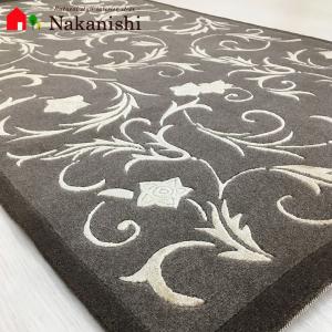 玄関マット シルク 中国段通 約62.7×96cm 120段 マルチ dt-a1000