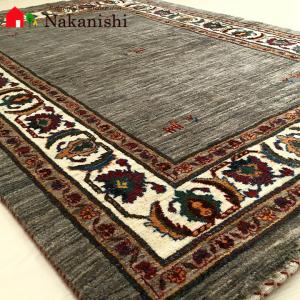 【ギャッベラグ 約128×186cm 利休】GABBEH・ギャッペ(ギャべ)・イラン製・カーペット・ラグ・絨毯(じゅうたん)・ブラウン系