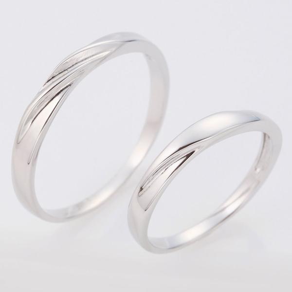 リング シルバー925製 ねじり加工 波 銀製品 シンプル ペア お揃い ツヤあり トラベルジュエリ...