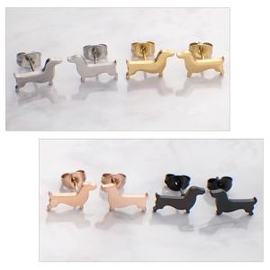 ピアス レディース サージカルステンレス製 犬 ドッグ コーギー 動物