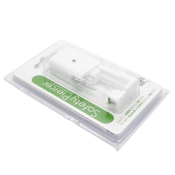 セイフティピアッサー 16ゲージ 星 スター シルバー ロング 医療用ステンレス 低アレルギー 簡単...