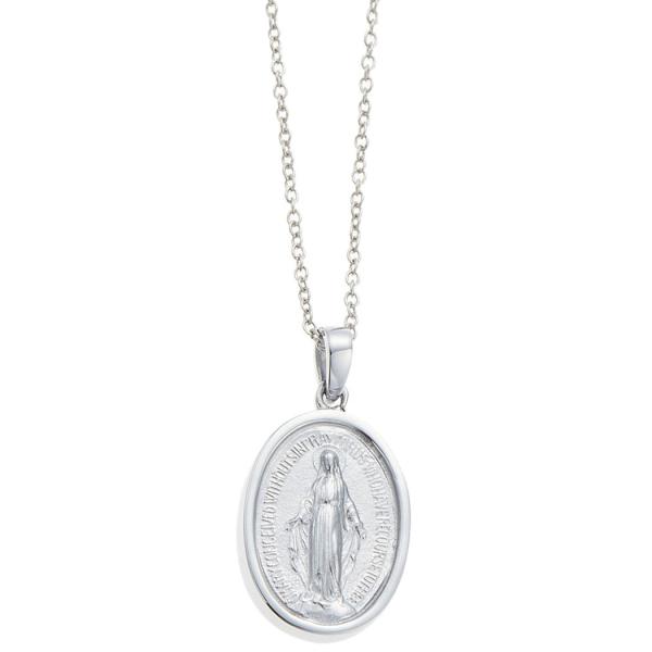 ネックレス サージカルステンレス コインモチーフ 聖母マリア メダイ 教会 お守り トップ 爆買