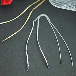 ひねりを加えたワイヤーのアメリカンピアス エレガントなデザイン シルバー ゴールドの2色 人気ブラン...