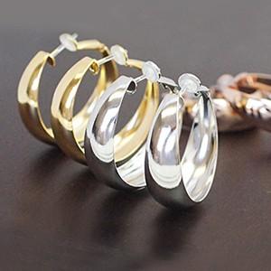 フープピアス ノンアレルギーポスト ポリプロピレン製樹脂 日本製 フープ リングピアス 耳元で優雅に...