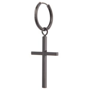 CHROME HEARTS（クロムハーツ） ピアス RUBBER HOOP CROSS SML クロス