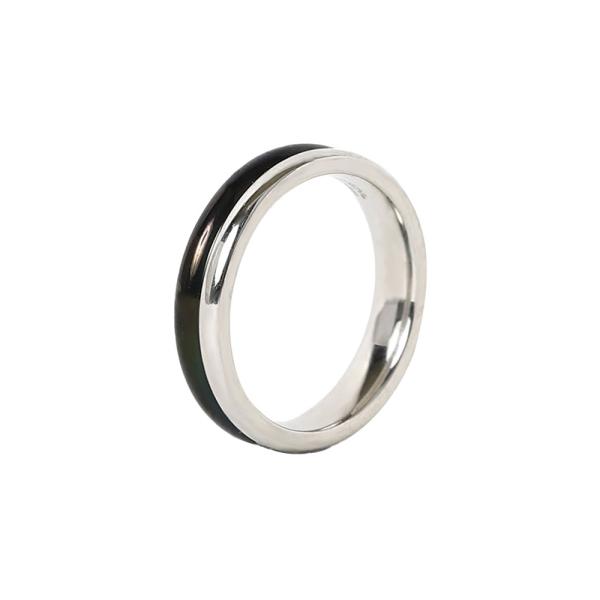 リング サージカルステンレス製 ツートンカラー ハーフカラー シンプル 金属アレルギー対応 爆買
