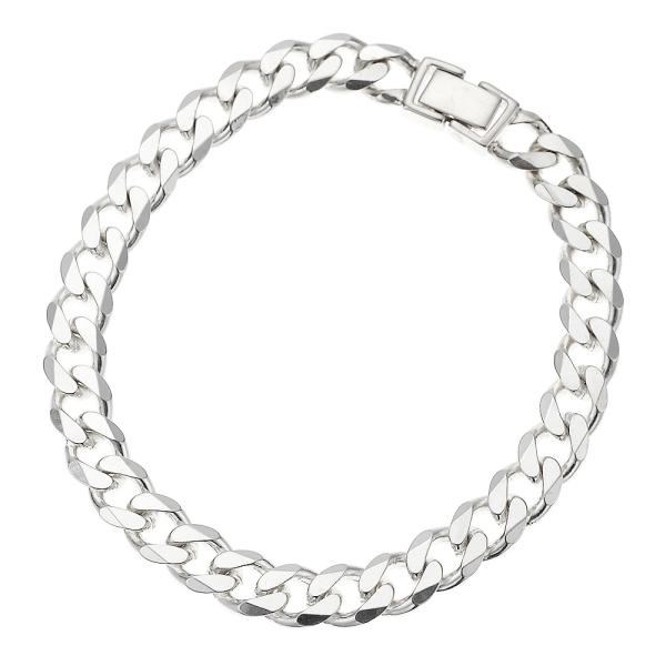 メンズブレスレット チェーンブレスレット シルバー925 スターリングシルバー 喜平チェーン 手首回...