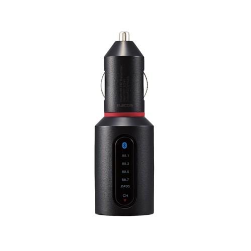 エレコム FMトランスミッター Bluetooth USB2ポート付 3.4A おまかせ充電 重低音...