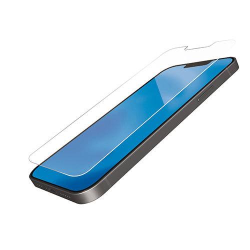 エレコム iPhone 13/iPhone 13 Pro ガラスライクフィルム 薄型 ブルーライトカ...