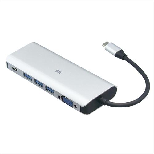 ラトックシステム USB Type-C マルチアダプター(VGA・PD・USBハブ) RS-UCVG...
