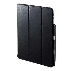 サンワサプライ iPad 10.2インチ Apple Pencil収納ポケット付きケース ブラック PDA-IPAD1614BK｜kagu-plaza