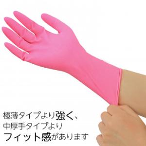 左右兼用薄型家庭用ゴム手袋(10枚入)の詳細画像2