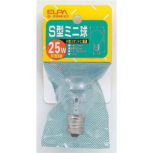 （まとめ） ELPA S型ミニ球 電球 25W E17 クリア G-20H（C） 〔×30セット〕｜kagu-plaza