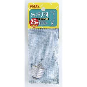 （まとめ） ELPA シャンデリア球 電球 25W E26 クリア G-60H（C） 〔×30セット〕｜kagu-plaza