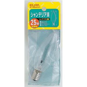 （まとめ） ELPA シャンデリア球 電球 25W E17 クリア G-65H（C） 〔×20セット〕｜kagu-plaza