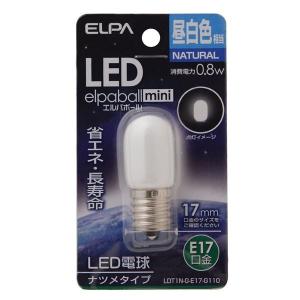 （まとめ） ELPA LEDナツメ球 電球 E17 昼白色 LDT1N-G-E17-G110 〔×10セット〕｜kagu-plaza