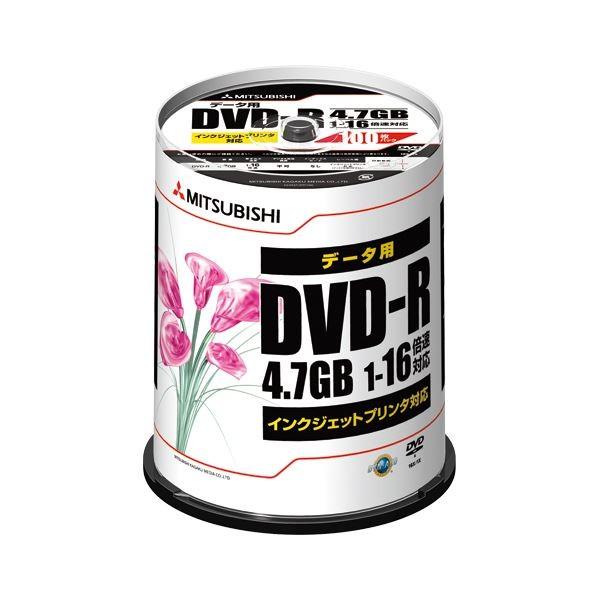 （まとめ） 三菱化学メディア PC DATA用 DVD-R 1-16倍速対応 DHR47JPP100...