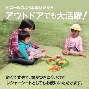 い草風 ラグマット/絨毯 〔ブラウン 江戸間6...の詳細画像5