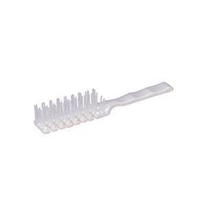 （まとめ）三和 スケルトンブラシ（裸）パールホワイト SF7 1パック（100個） 〔×3セット〕