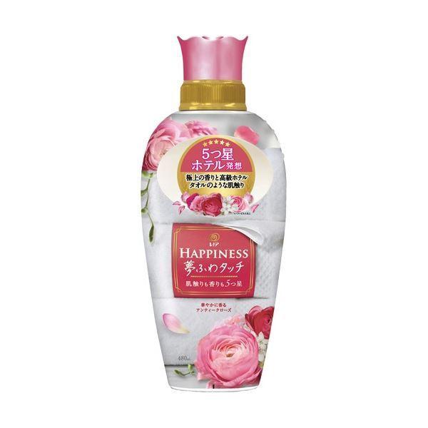 (まとめ) P＆G レノアハピネス 夢ふわタッチ 華やかに香るアンティークローズ 本体 480ml ...