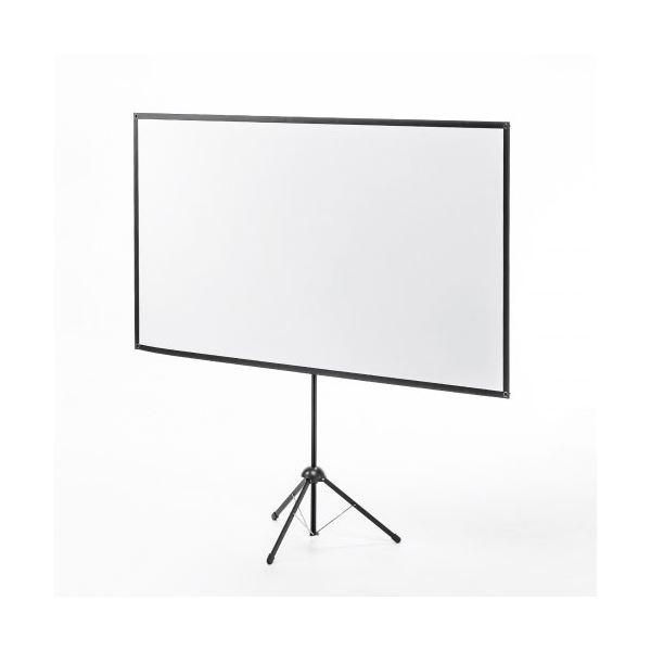 サンワサプライ プロジェクタースクリーン 80型 三脚式 コンパクト収納 360°回転 PRS-SX...