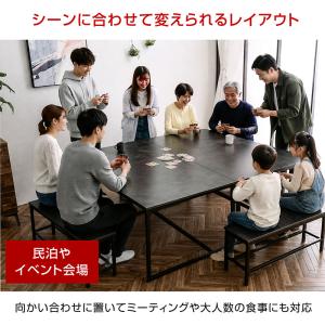 ダイニングテーブルセット 4人掛け ベンチ ダ...の詳細画像4