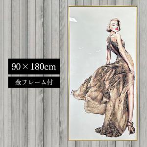 アートパネル 90×180 水晶絵 KH479B オードリーヘップバーン 女性 人物