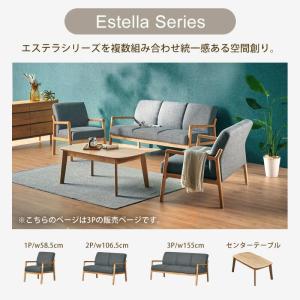 ソファー ソファ 天然木フレーム 3P ファブ...の詳細画像5